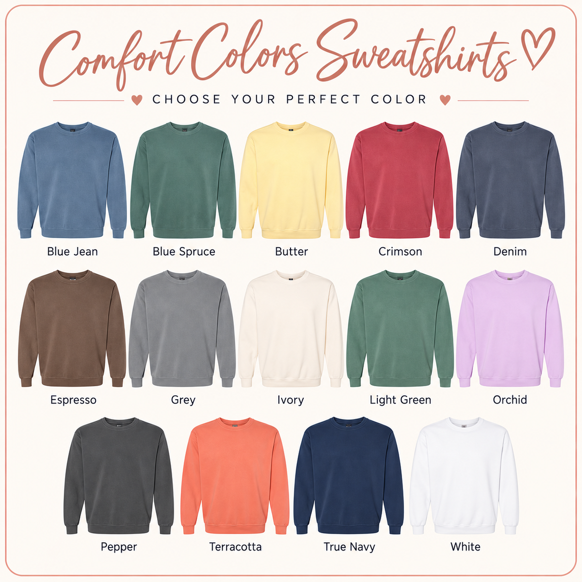 Embroidered Small Text Sweatshirt