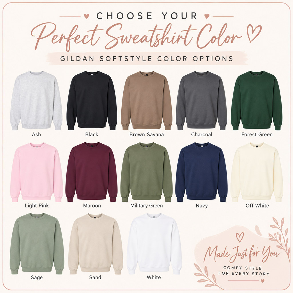 Embroidered Small Text Sweatshirt